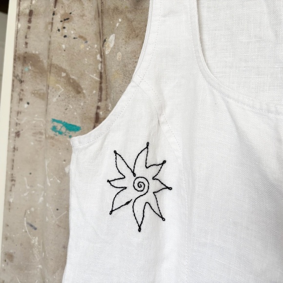 Madewell Button-Front Midi Dress in 100% Linen - Picture 4 of 6
